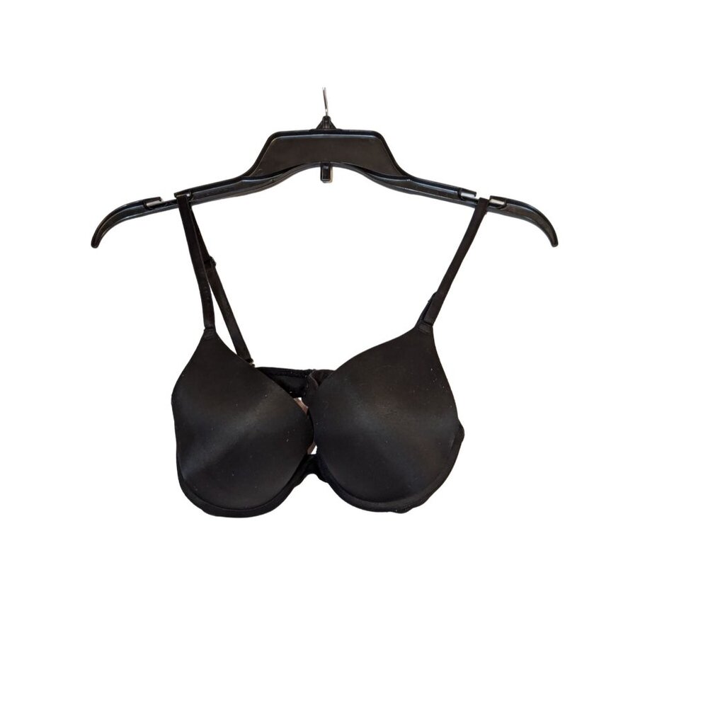 Victoria's Secret Pink Black & Pink Wear Everywhere Push Up Bra Size 32D